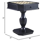 Acme Galini 2-Drawer Wooden Game Table in Black Acme