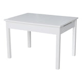 International Concepts Table With Lift Up Top For Storage, White IC International Concepts