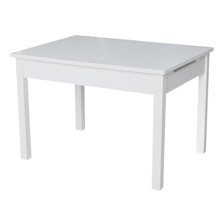 International Concepts Table With Lift Up Top For Storage, White IC International Concepts