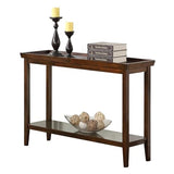 Convenience Concepts Ledgewood Console Table 48" - Modern Narrow Sofa Display Accent with Storage Shelf for Transitional, Traditional Living Room, Entryway, Hallway, or Bedroom, Espresso Convenience Concepts