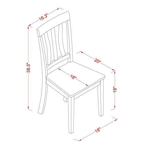 East West Furniture VAAN9-OAK-W 9 Piece Modern Dining Table Set Includes an Oval Wooden Table with Butterfly Leaf and 8 Dining Room Chairs, 40x76 Inch, Oak East West Furniture