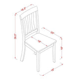 East West Furniture VAAN9-OAK-W 9 Piece Modern Dining Table Set Includes an Oval Wooden Table with Butterfly Leaf and 8 Dining Room Chairs, 40x76 Inch, Oak East West Furniture