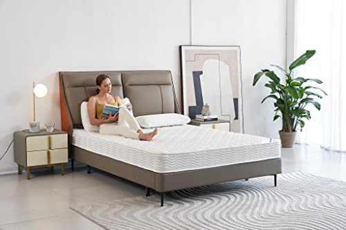 Full Size - 6 Inch Homelife Innerspring Hybrid Mattress with Comfort Foam Top Layer & Pocket Coil Springs - Rolled in a Box - Oliver & Smith