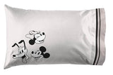 Jay Franco Kids Sheet Set with Fitted, Flat Sheets & Pillow Cover - Ultra-Soft Bedding with Pillowcase for Room Decor, Black - Mickey and Friends, 4 Piece King Jay Franco