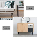 Generic Furniture Legs Black/Gold, Table Legs Metal 10Cm 15Cm 20Cm 25Cm 30Cm, Obliqueniture Feet,Sofa Cabinet Dining Table Coffee Table Desk Replacement Legs, Non-Slip Silent/Dblack/72Cm(28.3In) WoodArtSupply