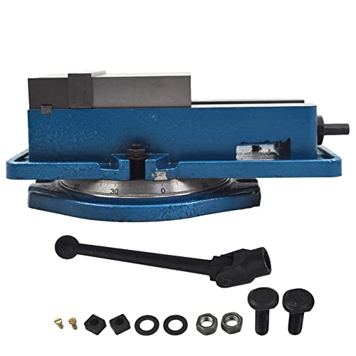 marddpair Heavy Duty Milling Vise 4 Inch 360 Degree Swiveling Base Accuracy Mill Vise Fit for Milling Shaping and Drilling Machines marddpair