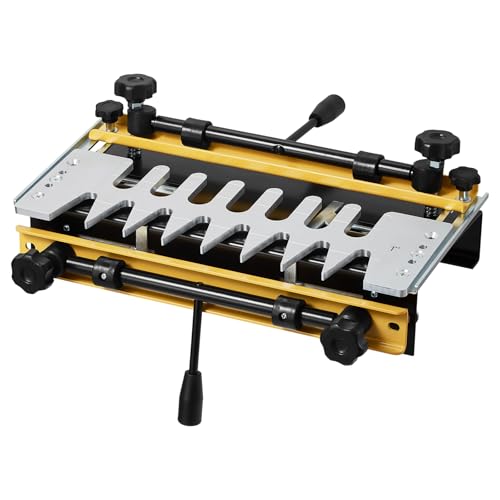 VEVOR Dovetail Jig, 12 in Width, Dove Tailing Router Jigs with 4 Router Bits & 3 Templates, Precise Alignment Dove Tail Jig, Mortise and Tenon Woodworking Tools for Furniture & Wood Cabinet Making VEVOR