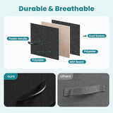 NEWBULIG Nightstand Small Dresser with 2 Fabric Drawers 25 Inch Tall Bedside Table Storage Furniture for Bedroom Closet Entryway College Dorm Black NEWBULIG