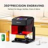 AlgoLaser Rotary Roller for Pixi – Y-Axis Rotary Module for Cylindrical Object Engraving – Compatible with LightBurn, LaserGRBL – No Engraving Tool Included AlgoLaser