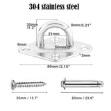 TooTaci 1000lb Capacity Hammock Hooks Heavy Duty, Hammock Hanging Kit with Screw Bolts, Stainless Steel Hammocks Wall Mount Kit, Ceiling Hook for Indoor Outdoor, Swing Chairs Hanging TooTaci