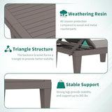 YITAHOME Patio Chaise Lounge Set of 2, Outdoor Chaise Lounge with Cushion & Adjustable Backrest for Backyard, Poolside, Lawn, Waterproof & Easy Assembly (Taupe)