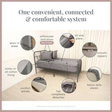 Beddy's All in One Bed in a Bag Zipper Bedding Set, Bottom Sheet, Cuddle Blanket, Comforter, Pillowcase(s) & Sham(s), Minky Interior Sheets with Comforter, Zip Bedding for Dorms, Bunks, Kids & Adults Beddy's
