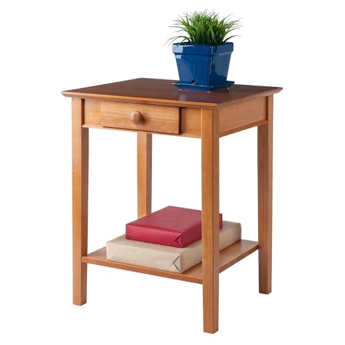 Winsome Studio Beech Wood End/Printer Table, Honey (99323)