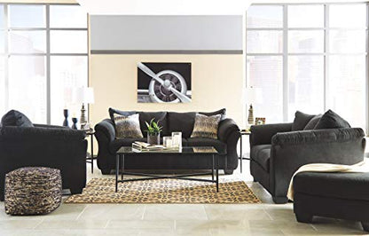 Signature Design by Ashley Darcy Classic Contemporary Sofa, Black