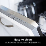 Ninja Hand Mixer, Immersion Blender, Foodi Power Mixer System, 750-Peak-Watt Handheld Emulsion Blender & Electric Hand Mixer Combo With Whisk, Beaters & 3-Cup Blending Vessel,120 volts, Black CI101 Ninja