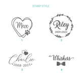 Personalized Pet Hair Keepsake Box for Dog and Cat Fur - Engraved Wood Memorial Box - Unique Customized Gift for Loss of Furry Friend Wooden (Dark Diamand Clear Lid) L-site