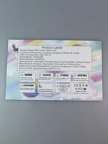 ZEIZHUBN Arts and Crafts Supplies for Kids Crafts Kit with Pipe Cleaners DIY Crafts for Kids Art School Supplies Materials All in Crafting Box Craft Supply Set Gifts for Kid Girls Boys Age 4-8, 8-12 ZEIZHUBN