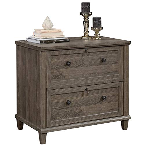 Pemberly Row Contemporary Engineered Wood Lateral File Cabinet in Emery Oak - WoodArtSupply