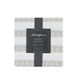 Eddie Bauer - Queen Sheets, Cotton Flannel Bedding Set, Brushed For Extra Softness, Cozy Home Decor (Snowflake Fair Isle, Queen) Eddie Bauer