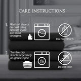 Northwest Ashford Home Essentials Bedding, 3 Piece Twin Size Sheet Set, Stretch Limo Black Northwest