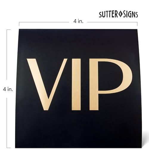 VIP Table Sign 10 Pack | Reserved Table Tent Night Club Signs for Bottle Service, Parties, Events Sutter Signs