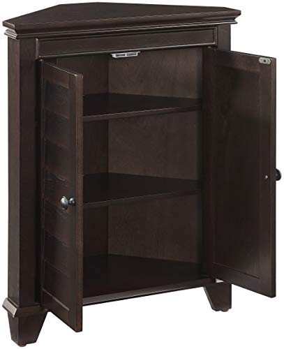 Crosley Furniture Lydia Corner Cabinet, Espresso - WoodArtSupply