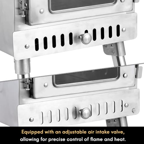 WillowyBe Outdoor Sauna Hot Tent Stove, Rocket Stove Heater, Portable Camping Wood Stove for Dry Sauna, Cooking for Husband and Friends WILLOWYBE