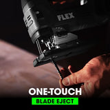 FLEX 24V Brushless Cordless Orbital Variable Speed D-Handle Jig Saw Tool Only, Battery and Charger Not Included - FX2231-Z FLEX