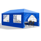 Outvita Outdoor Party Tent, Patio Canopy Tent Gazebo with Removable Sidewalls Instant Event Tent for Cater Events Wedding Birthday Pavilion Beach BBQ(10'x20') Outvita
