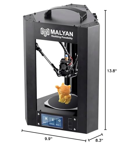 MALYAN M300 Mini 3D Printer - Fully Assembled FDM 3D Printers for Kids and Beginners, Small FDM 3D Printer for Home Use,Printing Size 100*φ100 mm - WoodArtSupply