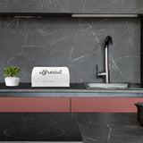 AuldHome White Bread Box; Farmhouse Vintage Enamelware Countertop Bread Bin AuldHome Design