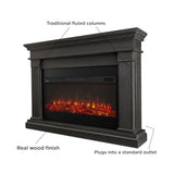 Real Flame Beau 59" Landscape Electric Fireplace with Mantel for Living Room or Bedroom, Replaceable Fireplace Insert Heater, Realistic Log and Flame Effect, Remote Control, Timer Real Flame