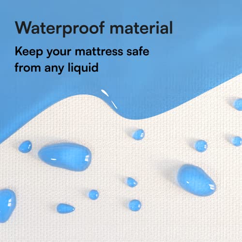 Niagara Waterproof Mattress Protector King 78x80 Cover Deep Pocket Breathable Noiseless 8-20Inches Bed Smooth Jersey Mattress Pad Cover Fully Ultra Thin Microfiber Niagara Sleep Solution