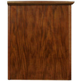 Leick Home 82360 Solid Wood Mission Oak Four Door TV Stand For 65" TVs Universal TV Console Living Room Storage Shelves Entertainment Center, Mission Oak Leick Home