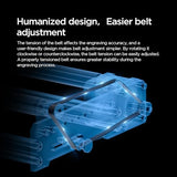 ACMER M3 Laser Rotary Roller, 360° Y-Axis Rotary Module for Cylindrical Engraving, Adjustable 6–164mm Diameter, Compatible with ACMER P3/P2/P1/S2/S1/P1 S Pro and Most Laser Engravers ACMER