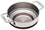 All-Clad Specialty Stainless Steel Universal Steamer for Cooking 3 Quart Food Steamer, Steamer Basket Silver All-Clad
