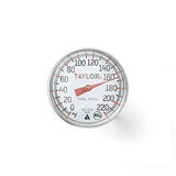 Taylor Instant Read Analog Meat Food Grill BBQ Cooking Kitchen Thermometer with Red Pocket Sleeve for Calibration, 1 inch dial, Stainless Steel Taylor