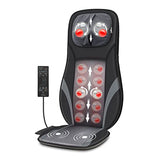 Snailax Shiatsu Back Massager with Heat -Deep Kneading Massage Chair Pad with Adjustable Intensity, Shiatsu Chair Massager to Relax Full Body Muscle，Gift for Mother Snailax