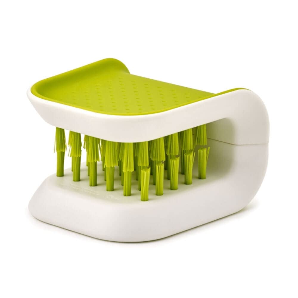 Joseph Joseph BladeBrush Knife and Cutlery Cleaner Brush Bristle Scrub Kitchen Washing Non-Slip, One Size, Green Joseph Joseph