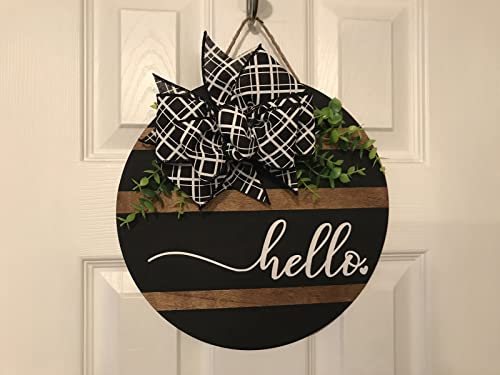 [Upgraded] Artificer 3 Pieces Large Round Wooden Discs 18 Inch, 1/4 Thick Unfinished Wood Circles 18 Inch Circle Blank Plywood Board Cutouts Wood Rounds for Crafts, Wood Burning, Door Hanger Signs Artificer