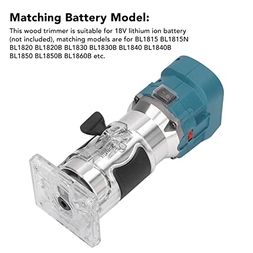 Cordless Brushless Woodworking Trimmer 18V Lithium Ion Battery Router High Accuracy Ergonomic for Woodworking Enthusiasts Mavaol