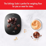 ZWILLING Enfinigy Digital Kitchen Food Scale, Max weight 22lbs, Grams & Ounces, 0.1-gram Accuracy, Black ZWILLING