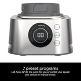 Ninja Blender and Food Processor Combo, Foodi Power Blenders For Kitchen and Personal Size, Smoothie Maker, 6 Functions for Bowls, Spreads, Shakes, 72-oz. Glass Pitcher & To-Go Cups, Silver SS401 Ninja