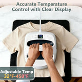 9" x 12" Heat Press Machine for T-Shirts, Portable Mini Heat Press with LED Display, Wide Temperature Control 32°F–450°F for HTV Vinyl and Fabrics, Ideal for Home and Professional Craft Projects Simple Deluxe