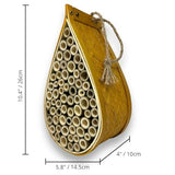 SunVara Mason Bee House for Pollinator Bees Gardering Gifts Bee Hotel SunVara