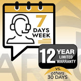 Arrow 10' x 12' Ironwood Galvanized Steel Hybrid Outdoor Shed Kit, Anthracite Arrow