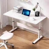 VyhPJg Ergonomic Workstation, Height Adjustable Computer Desk, Manual Crank Standing Desk with Drawer, Sit-Stand Study Desk for Bedroom, Living Room, Office(39.4x23.6in) VyhPJg