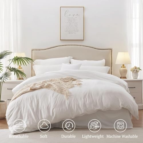 3 Side Zipper Duvet Cover Set Queen Size - Unique Design Microfiber Duvet Cover Set with 3 Sided Zipper Closure, 3 PCS Queen Size Duvet Cover (90"x90") & 2 Pillow Cases(20"x30"), Taupe PURE ECO