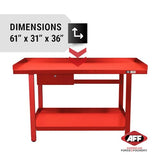 AFF 3995 Heavy-Duty Workbench, 61" x 31", 1 Drawer, 1,300 lb Capacity AFF