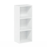 Furinno Luder Bookcase / Book / Storage , 3-Tier, White Furinno
